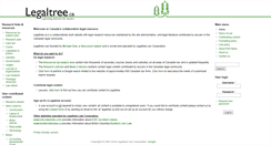 Desktop Screenshot of legaltree.ca