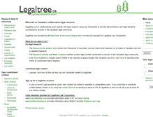Tablet Screenshot of legaltree.ca